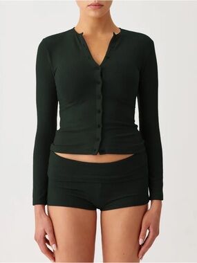 NWT RARE TEA YOU Elara Cardigan in Fôret Noire